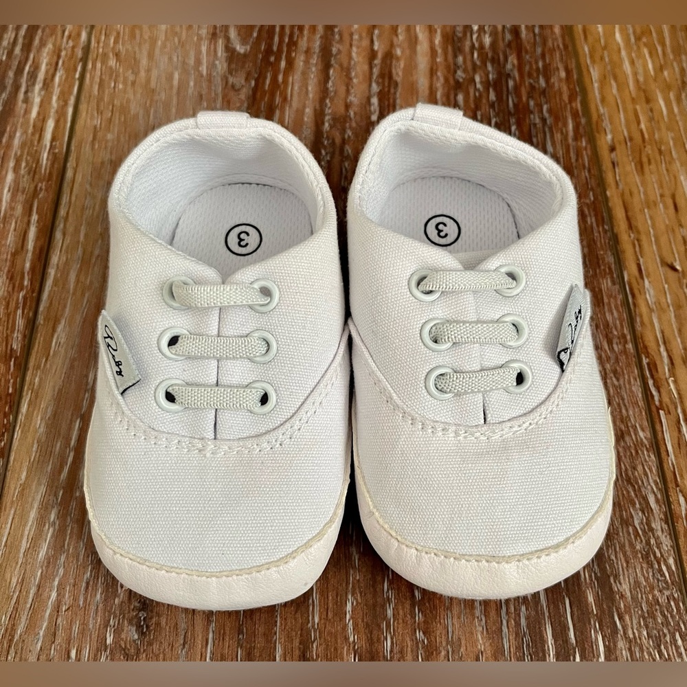 NWOT Baby Unisex Canvas Anti-Slip Sneakers Size 3 - Picture 4 of 4